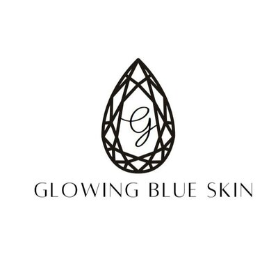 Trademark GLOWING BLUE SKIN + LOGO