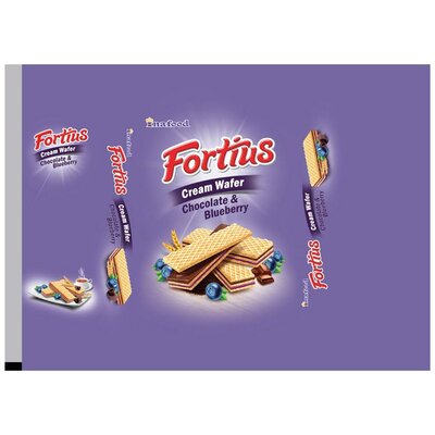 Trademark Inafood+Fortius Cokelat Blueberry+Lukisan