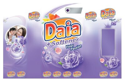 Trademark DAIA + SOFTENER VIOLET PASSION dan Lukisan