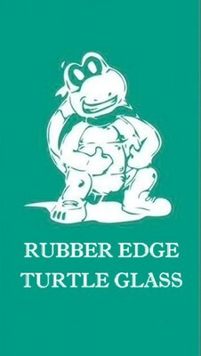 Trademark RUBBER EDGE TURTLE GLASS