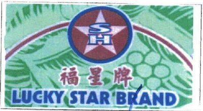 Trademark SH LUCKY STAR BRAND + TULISAN KANJI DAN LOGO