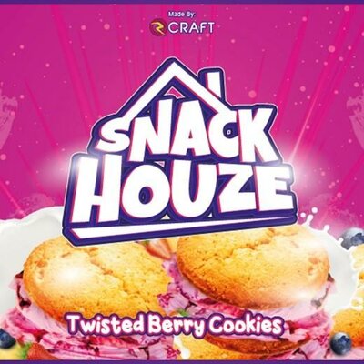 Trademark Snack Houze Twisted Berry Cookies dan Logo