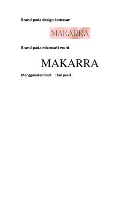 Trademark MAKARRA