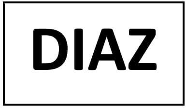 Trademark DIAZ