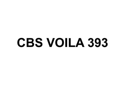 Trademark CBS VOILA 393