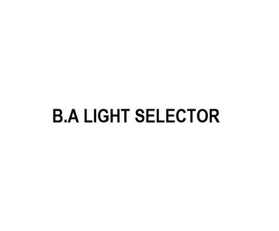 Trademark B.A LIGHT SELECTOR