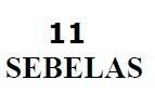 Trademark 11 SEBELAS