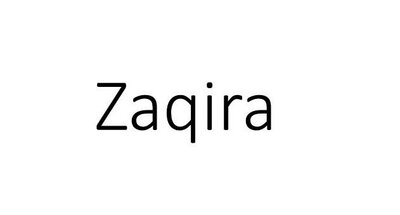 Trademark Zaqira