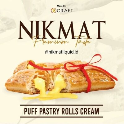 Trademark Nikmat Puff Pastry Rolls Cream dan Logo