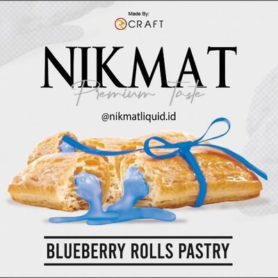 Trademark Nikmat Blueberry Rolls Pastry dan Logo