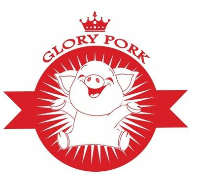 Trademark GLORY PORK + Lukisan Babi dengan lingkaran dan bermahkota