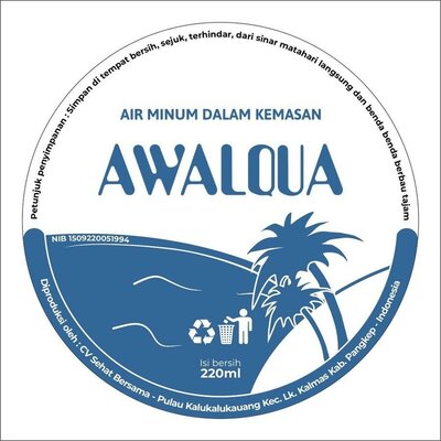 Trademark Air Minum Dalam Kemasan AWALQUA