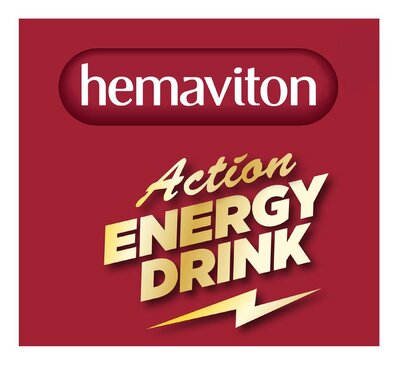 Trademark hemaviton Action ENERGY DRINK + Logo