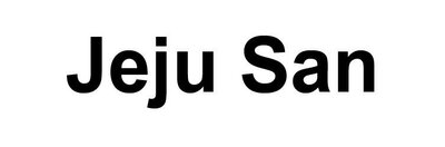 Trademark Jeju San