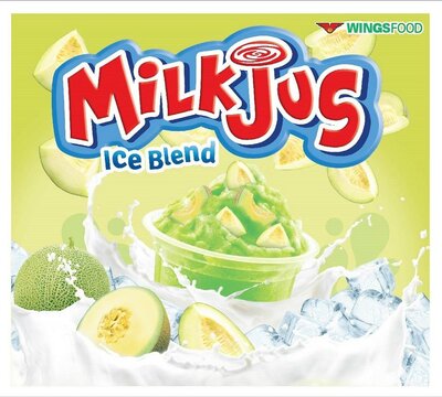 Trademark WINGSFOOD MILKJUS ICE BLEND dan Lukisan