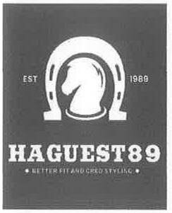 Trademark HAGUEST89 + LOGO