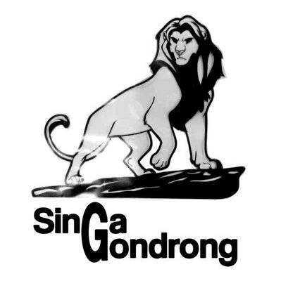 Trademark SinGa Gondrong + Lukisan