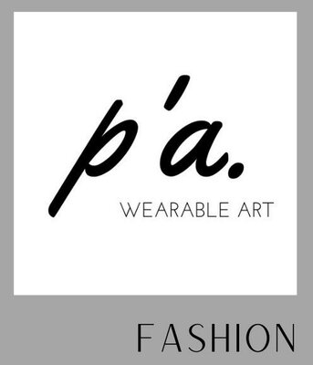 Trademark p'a. Wearable Art Fashion + Logo