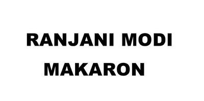 Trademark RANJANI MODI MAKARON