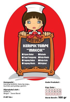 Trademark KERIPIK TEMPE "MAKCIL"