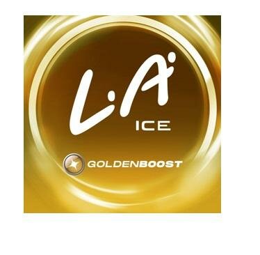 Trademark L.A. ICE GOLDEN BOOST & Logo