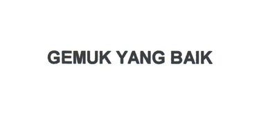 Trademark GEMUK YANG BAIK