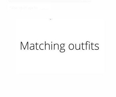 Trademark Slogan "Matching Outfits"