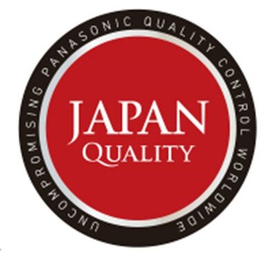 Trademark JAPAN/QUALITY & device/UNCOMPROMISING PANASONIC QUALITY CONTROL WORLDWIDE