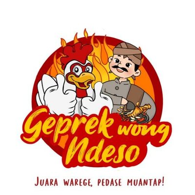 Trademark Geprek Wong Ndeso Juara Warege, Pedase Muantap! + Gambar/Logo