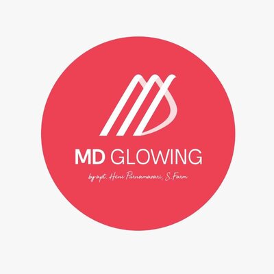 Trademark MD GLOWING by apt. Heni Purnamasari, S.Farm dan logo