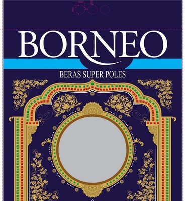 Trademark BORNEO BERAS SUPER POLES + GAMBAR