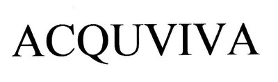 Trademark ACQUVIVA