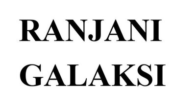 Trademark RANJANI GALAKSI