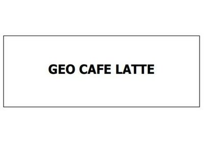 Trademark GEO CAFE LATTE