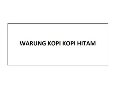 Trademark WARUNG KOPI KOPI HITAM