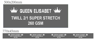 Trademark QUEEN ELISABET TWILL 2/1 SUPER STRETCH 260 GSM