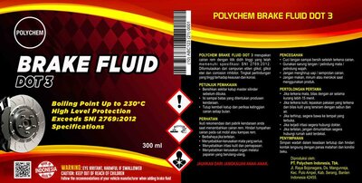 Trademark POLYCHEM BRAKE FLUID DOT 3