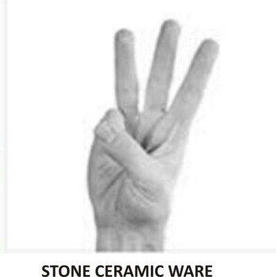 Trademark STONE CERAMIC WARE + GAMBAR TIGA JARI