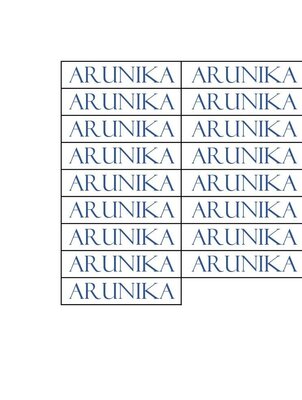 Trademark ARUNIKA