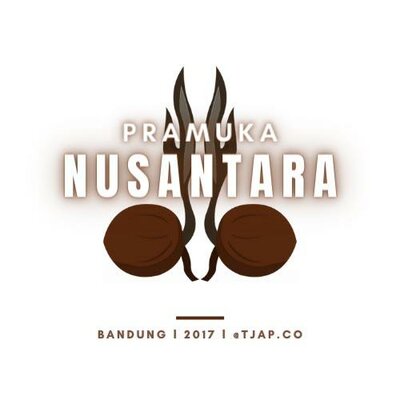 Trademark PRAMUKA NUSANTARA BANDUNG 2017 @TJAP.CO + Gambar 2 buah tunas kelapa