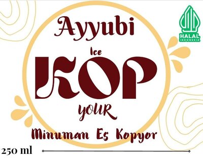 Trademark Ayyubi Ice KOP your Minuman Es Kopyor + Gambar