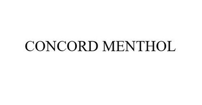 Trademark CONCORD MENTHOL