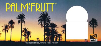 Trademark HORCHANI DATTES Logo dan Lukisan Pohon Kurma, PALM'FRUTT, Fresh Deglet Nour Dates From
Tunisia