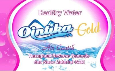 Trademark healthy water ointika gold air cantik hexagonal reserve osmosis dan nano material gold +logo
