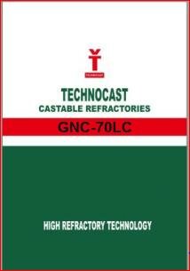 Trademark TECHNOCAST CASTABLE REFRACTORIES GNC-70LC