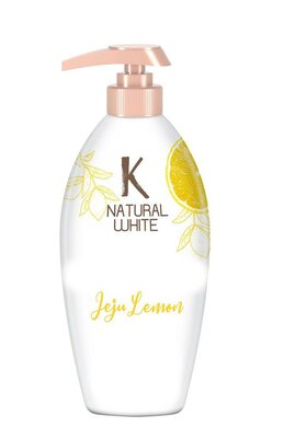 Trademark K NATURAL WHITE + Kemasan JEJU LEMON