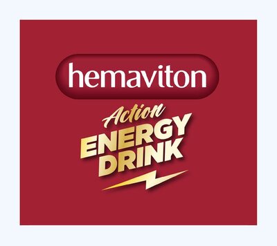 Trademark hemaviton Action ENERGY DRINK + Logo