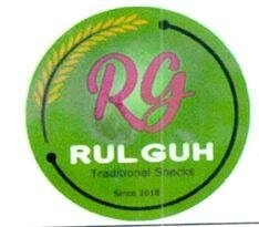 Trademark RULGUH TRADITIONAL SNACKS + LOGO RG