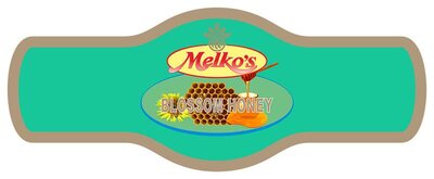 Trademark MELKO'S BLOSSOM HONEY + LOGO/LUKISAN