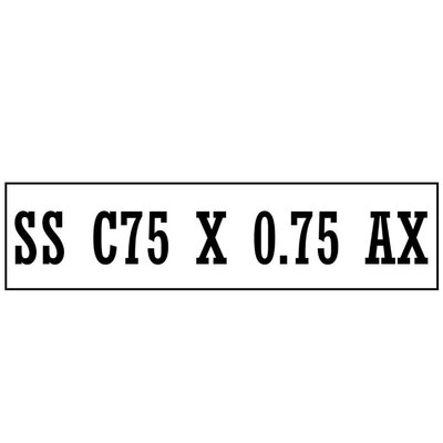 Trademark SS C75 X 0.75 AX